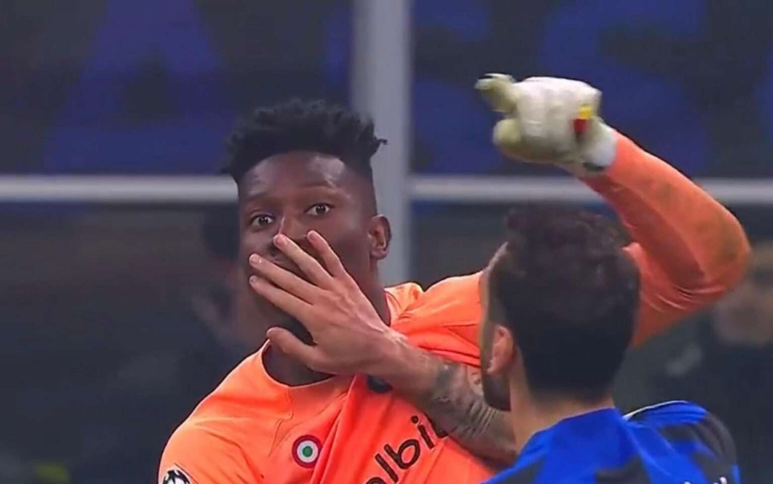 Inter nervosa, dopo Barella-Lukaku tocca a Onana e Dzeko: che lite! onana dzeko lite