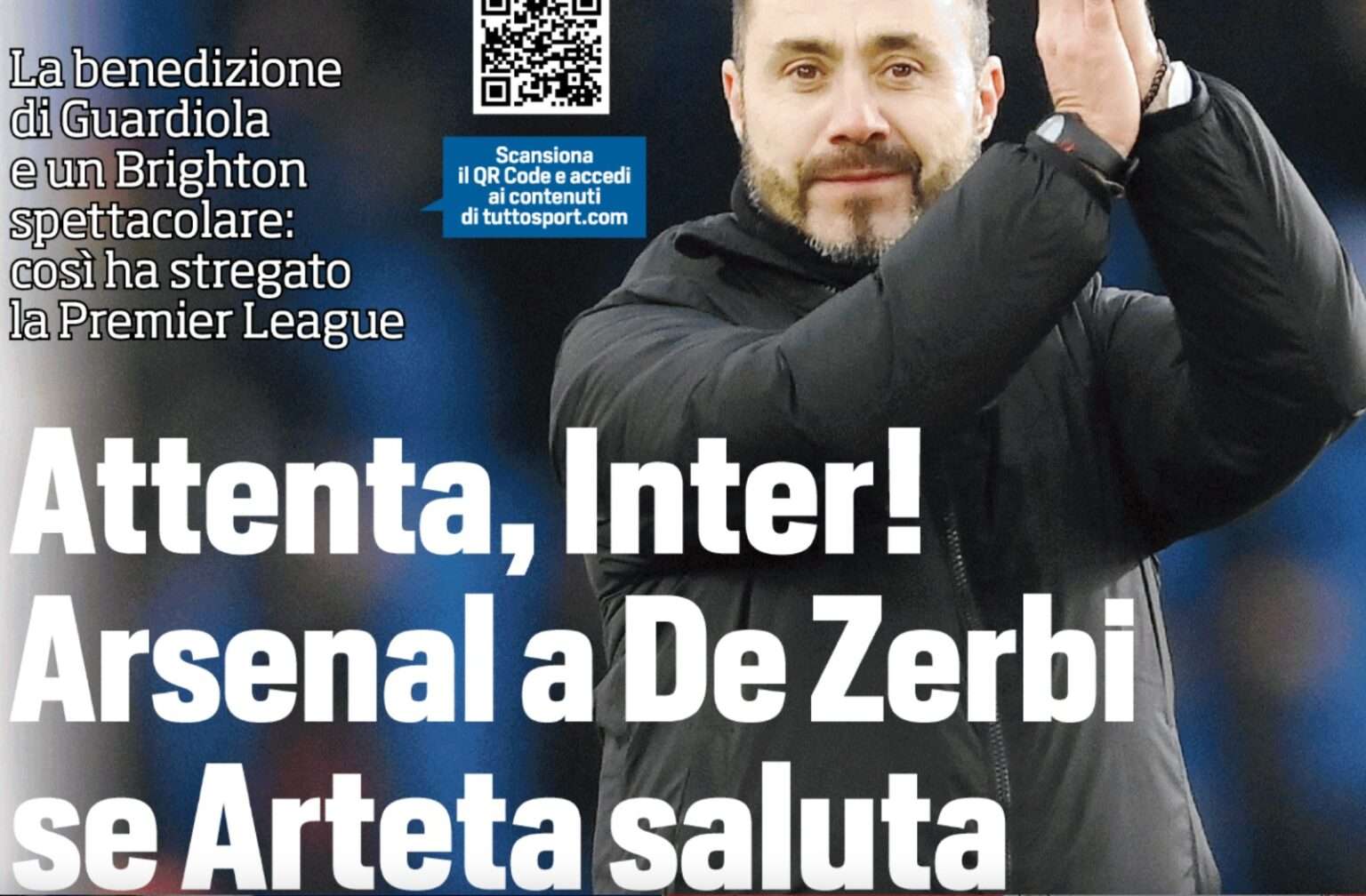 Calciomercato Inter De Zerbi Arsenal
