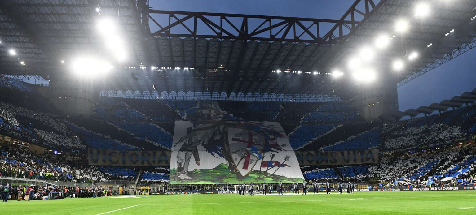 Inter Manchester City Duomo San Siro milan coreografia