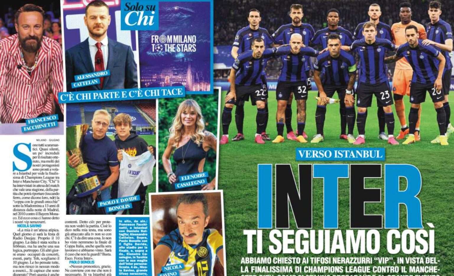 Inter-Manchester City, i pronostici dei vip: Savino, Bonolis e Nina Zilli inter manchester city vip