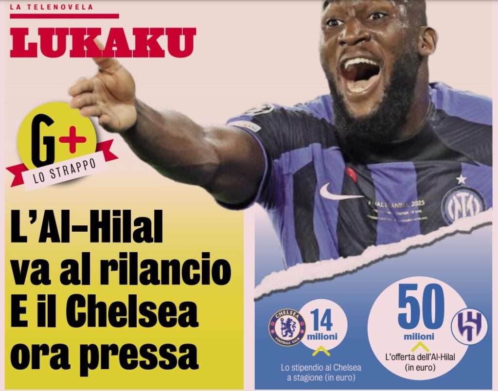 calciomercato inter lukaku al-hilal