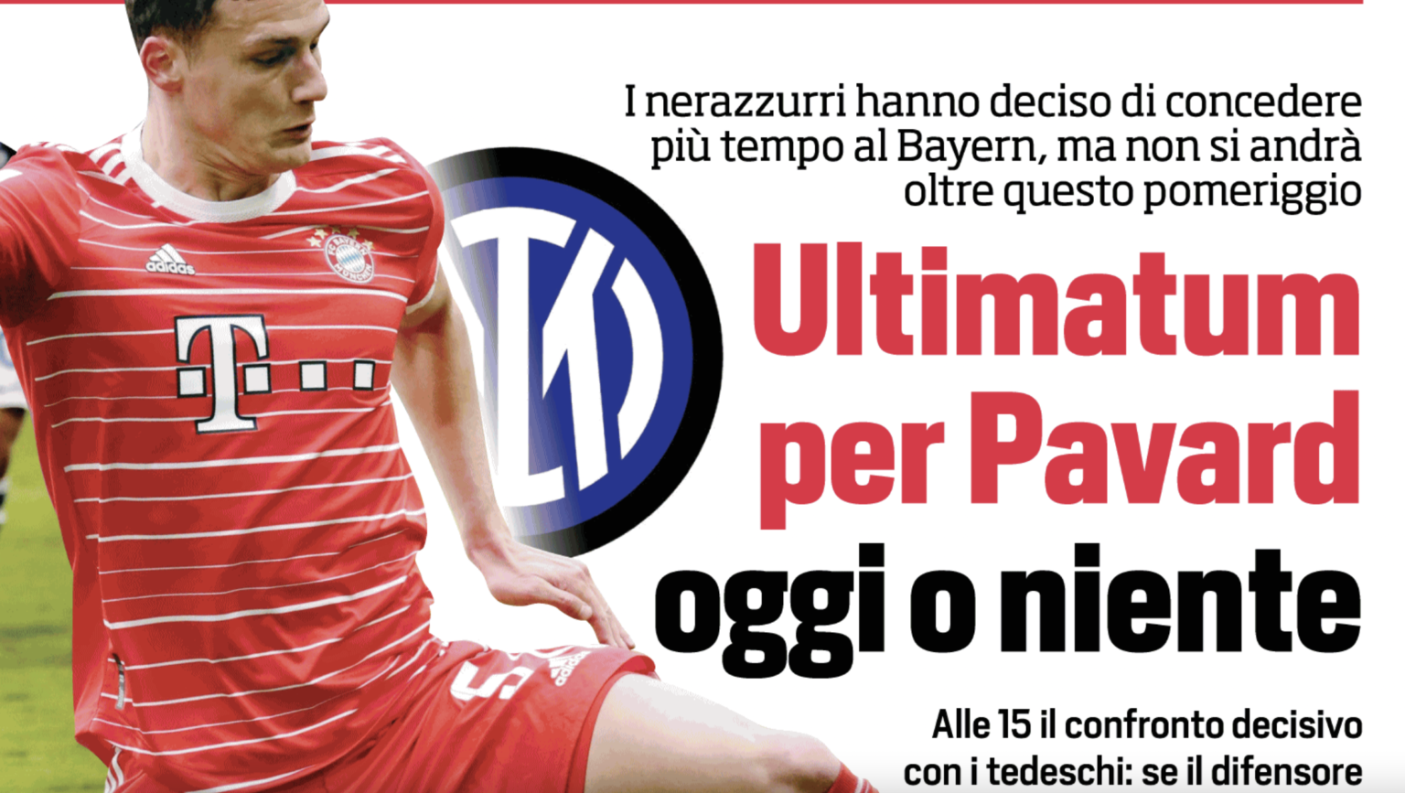 calciomercato inter pavard bayern monaco