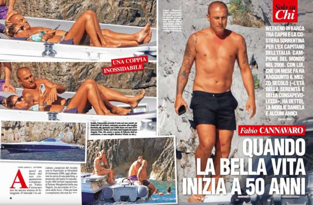 Ex Inter, compleanno di lusso cannavaro