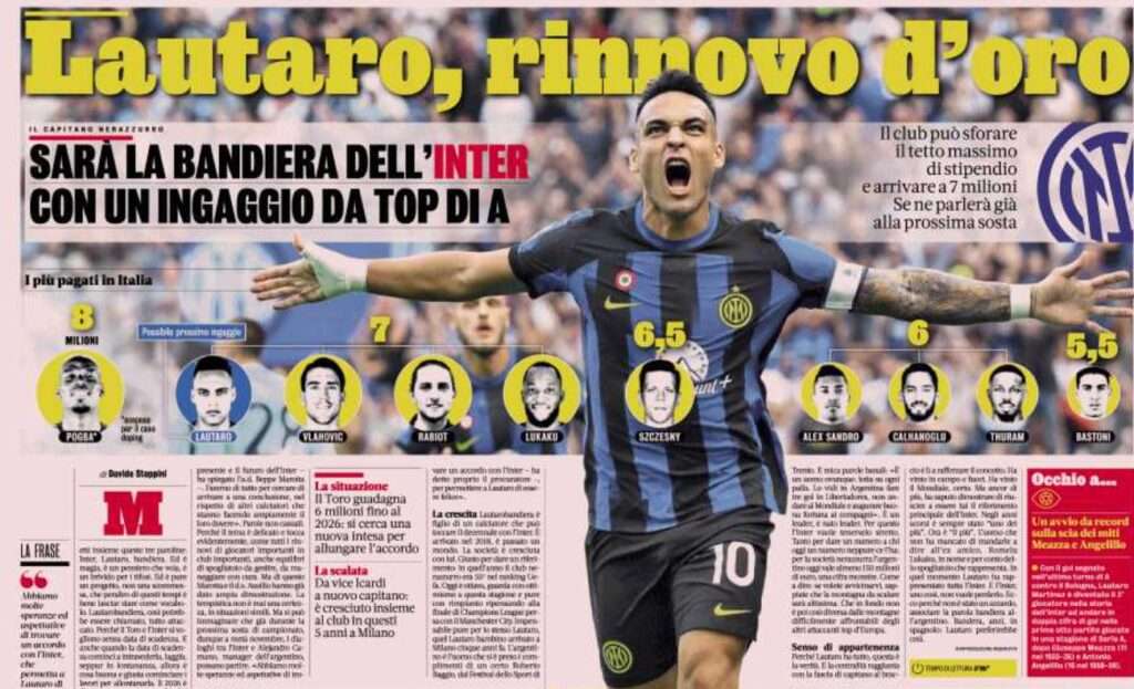 calciomercato inter rinnovo lautaro