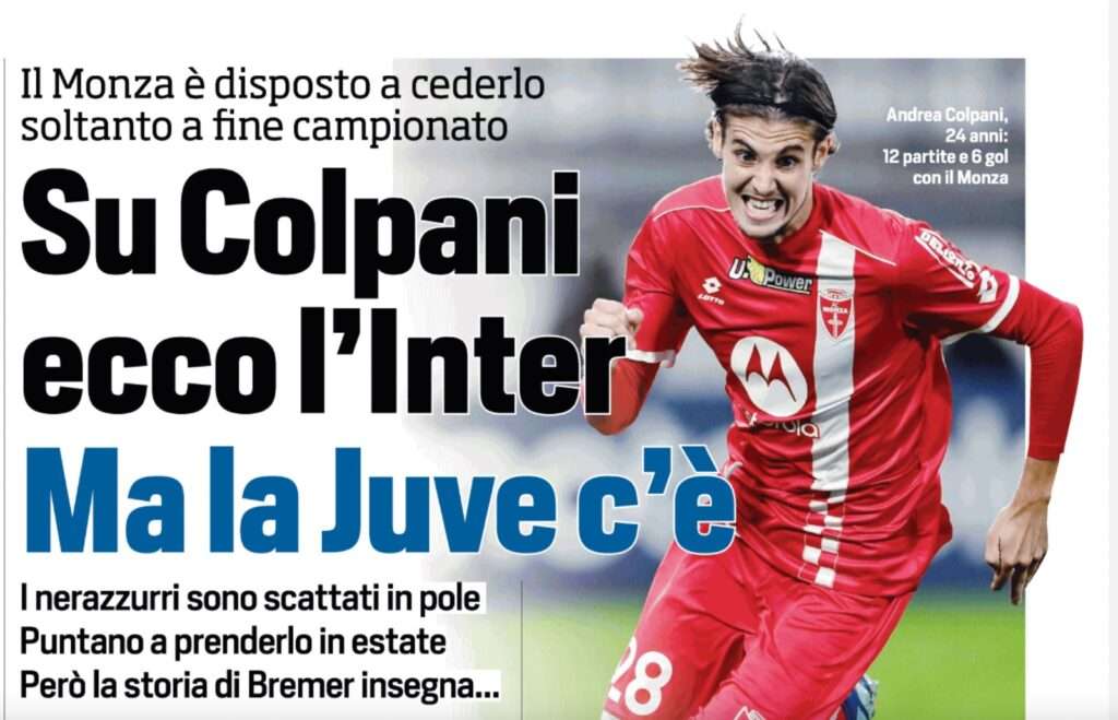 calciomercato inter colpani juventus