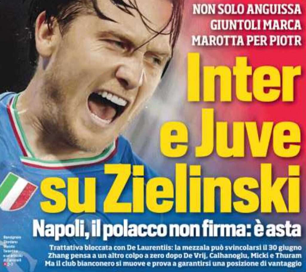 calciomercato inter juventus zielinski marotta