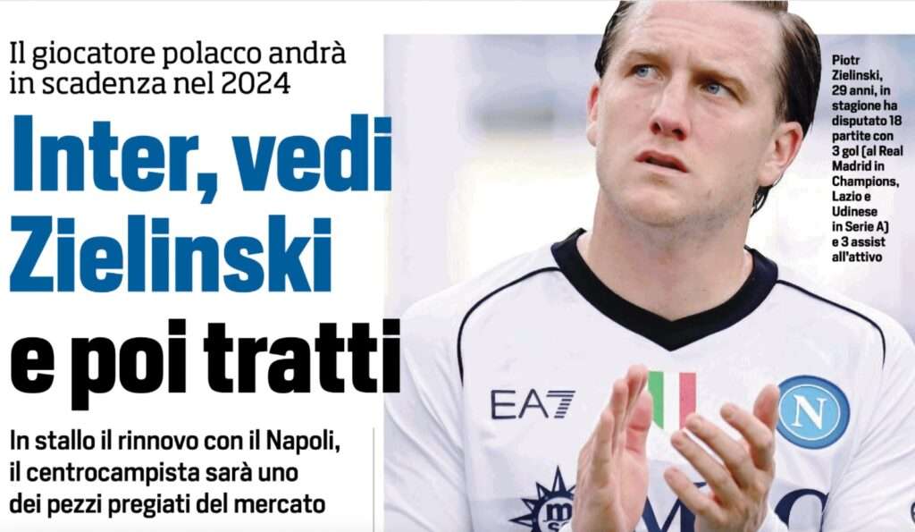 calciomercato inter zielinski offerta marotta