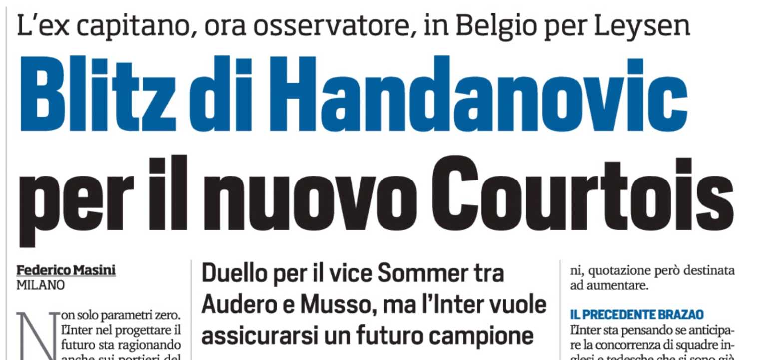 calciomercato inter leysen courtois