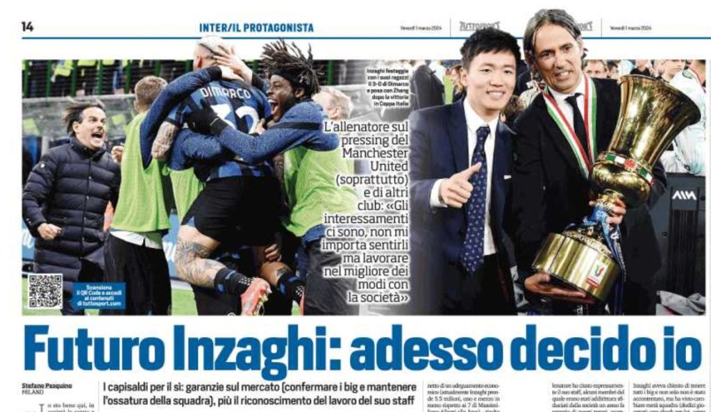 inter rinnovo inzaghi premier