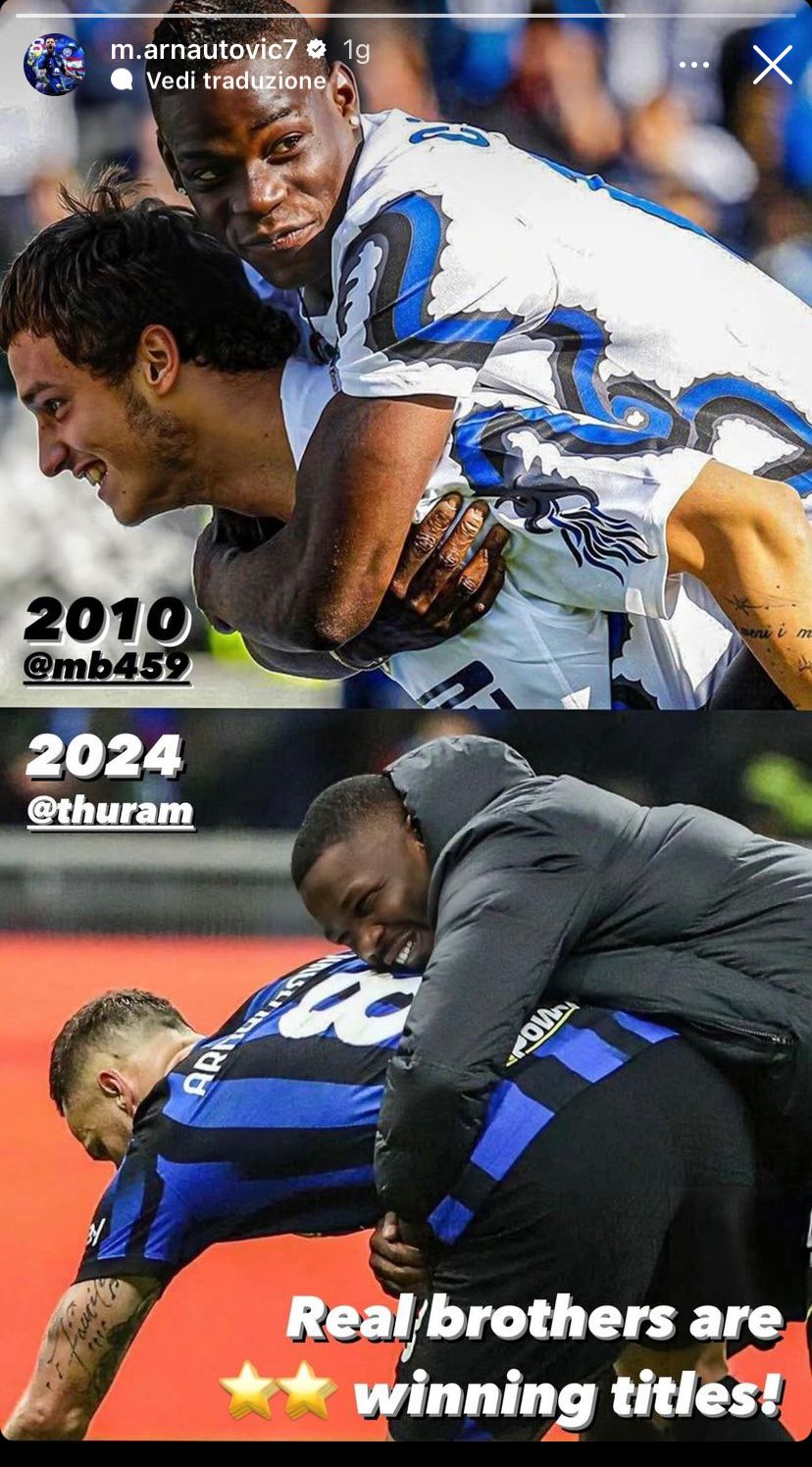 Inter Arnautovic Thuram triplete Balotelli