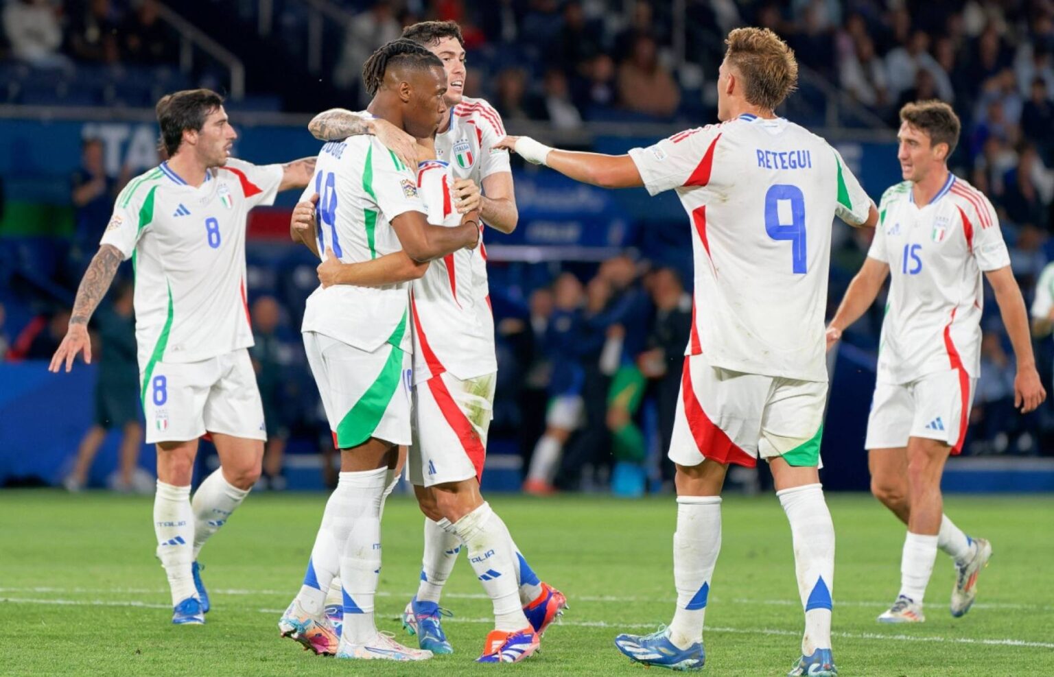 Italia Spalletti bastoni Frattesi Dimarco