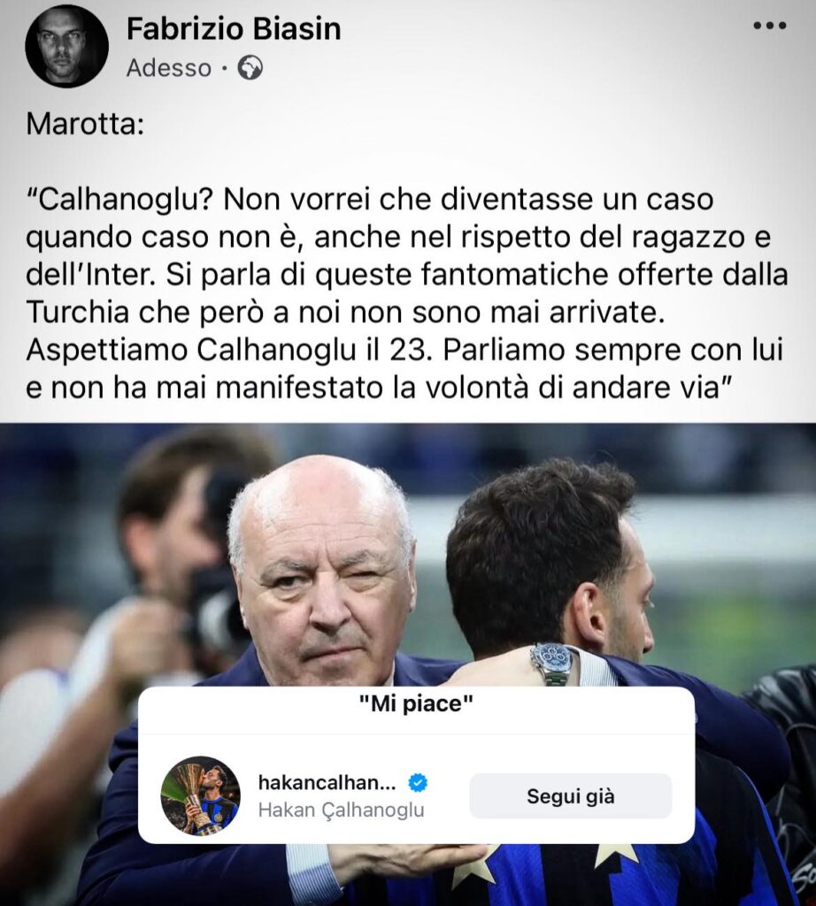 inter marotta calhanoglu
