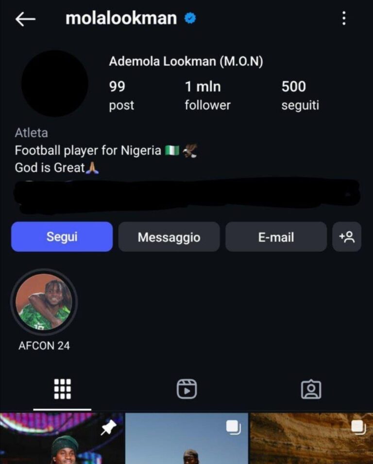 Inter, Lookman rimuove tutte le foto con l'Atalanta dal suo profilo Instagram
