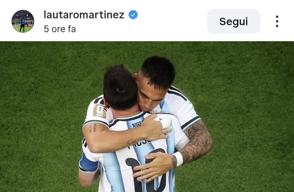 Inter, sui social: Lautaro abbraccia Messi e Thuram s’ingelosisce
