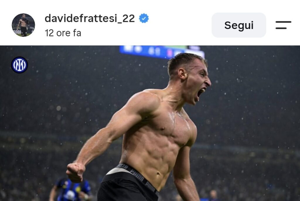 Frattesi saluta l’Inter: “Abbiamo spaccato il cielo a metà”